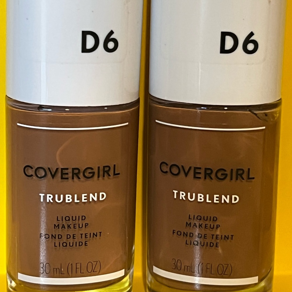 New Set 2 Covergirl Trublend Liquid Makeup Foundation Toasted Almond D6 FullSize